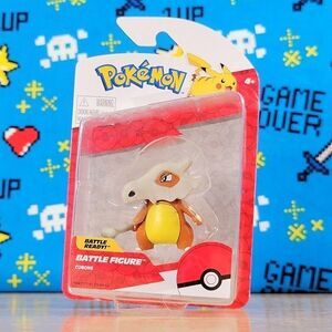 Jazwares Battle Pokemon Cubone 1.5" Collectible Video Game Mini Action Figure